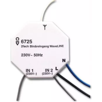 Busch-Jaeger 6725 actuador de conmutación/regulación de 2 canales, empotrar, 230V, free@home