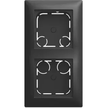 BUSCH-JAEGER BJ Caja de superficie 2 módulos Forma alta Busch-balance SI Studio Blanco 2TKA00005978