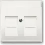 Busch-Jaeger Future Linear placa central, 1 elemento, blanco estudio