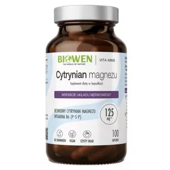 BWN BIOWEN Citrato de magnesio – Complemento alimenticio para personas – 100 cápsulas