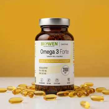BWN BIOWEN Omega 3 Forte 1000 mg EPA, 500 mg DHA – complemento alimenticio para personas – 90 cápsulas