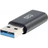C2G Adaptador USB C a USB - Adaptador SuperSpeed USB - 5 Gbit/s - conector hembra USB-C a conector macho USB-A - USB 3.0 - Encapsulado - Negro