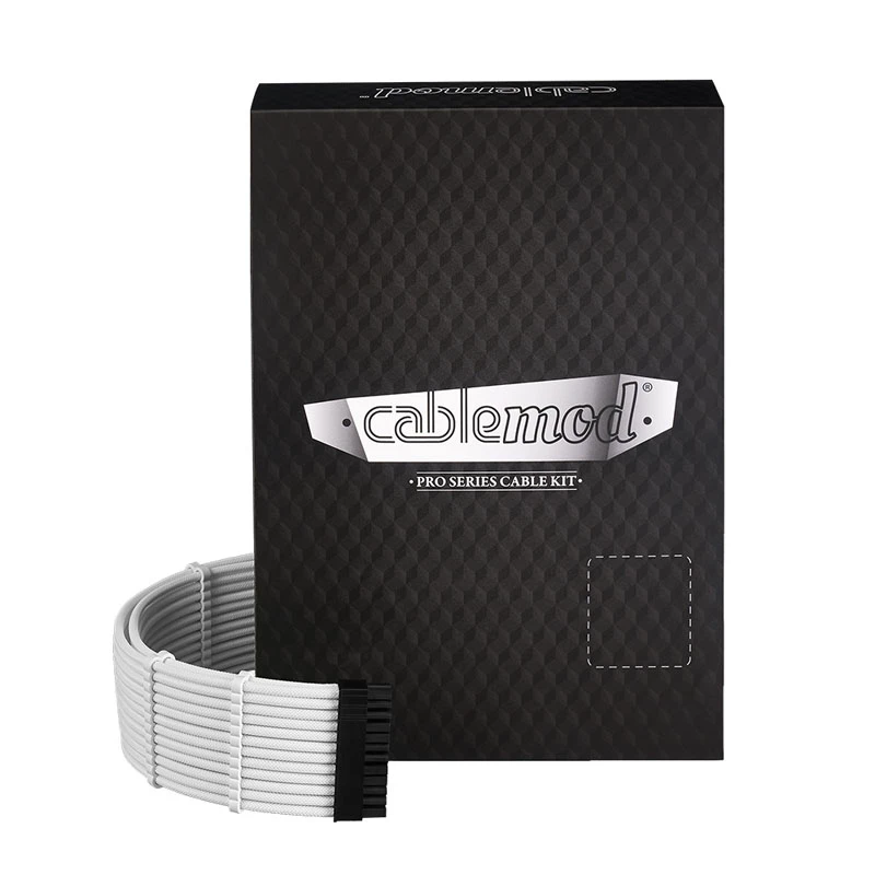CableMod C-Series PRO ModMesh 12VHPWR Cable Kit para Corsair RM, RMi, RMx (Black Label) - Blanco
