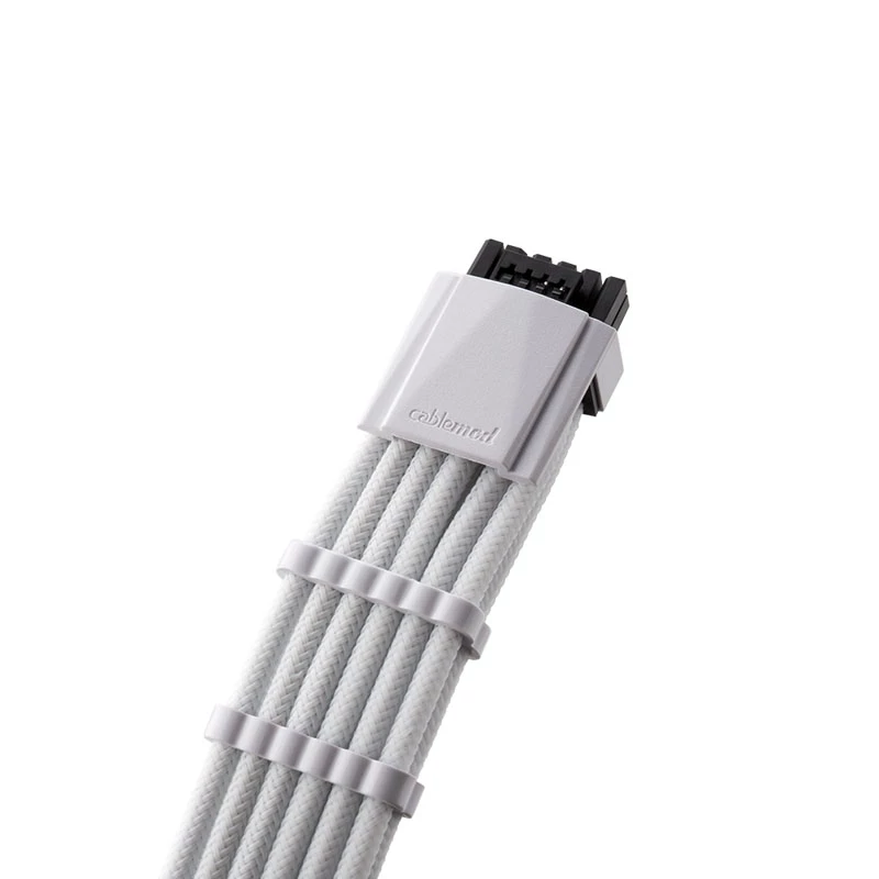 CableMod C-Series PRO ModMesh 12VHPWR Cable Kit para Corsair RM, RMi, RMx (Black Label) - Blanco
