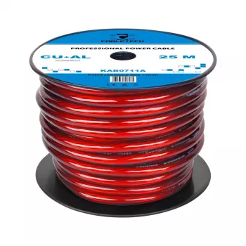 Cable de alimentación para automóvil de cobre-aluminio CABLETECH 2 AWG 12mm OD (rollo de 10m)