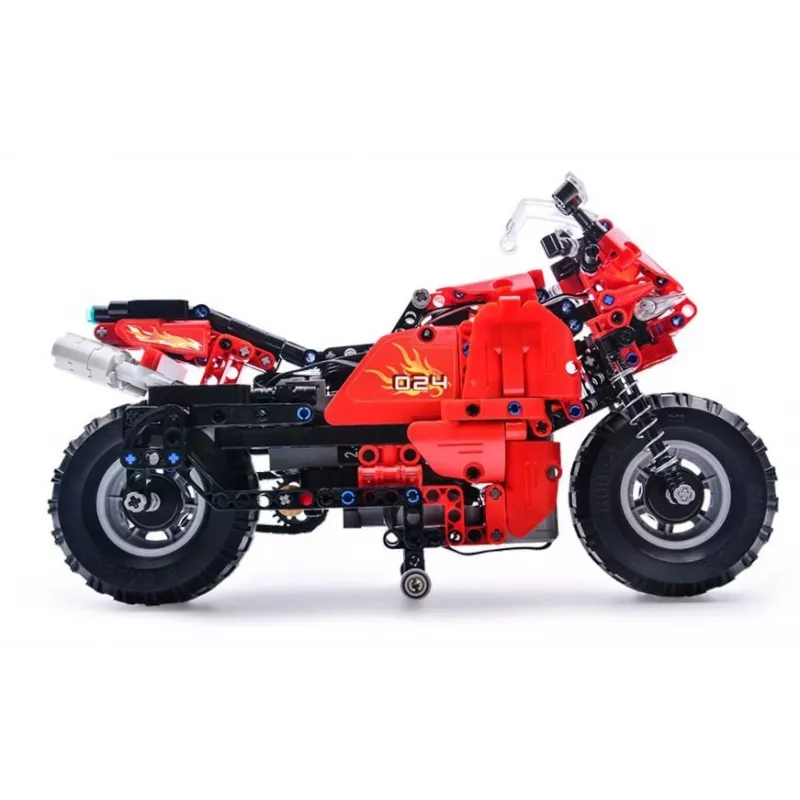 CADA Set de bloques de construcción moto con control remoto 2.4G 484 piezas