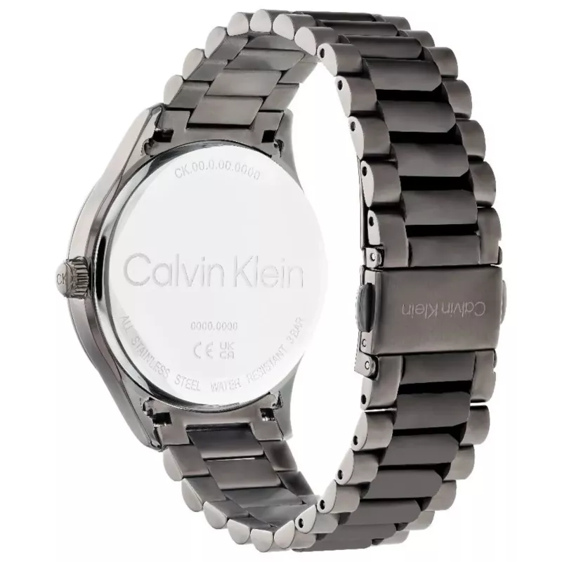 Calvin Klein Man 25200164 40mm Reloj de cuarzo acero inoxidable milanesa esfera negra