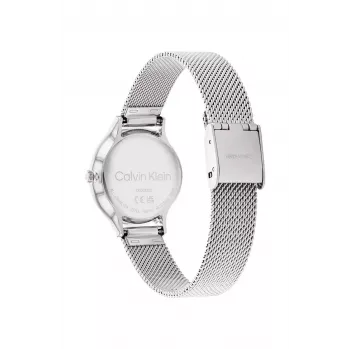 CALVIN KLEIN Reloj para mujer 25200058 28mm plata acero inoxidable malla