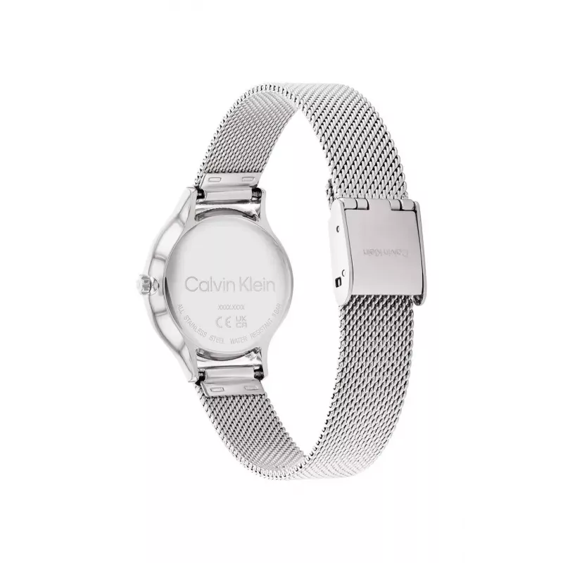 CALVIN KLEIN Reloj para mujer 25200058 28mm plata acero inoxidable malla