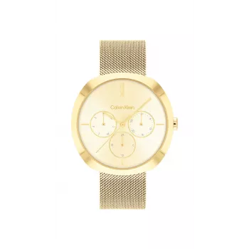 CALVIN KLEIN reloj mujer Minimal Extension 25200339 38,5 mm plata acero inoxidable milanesa