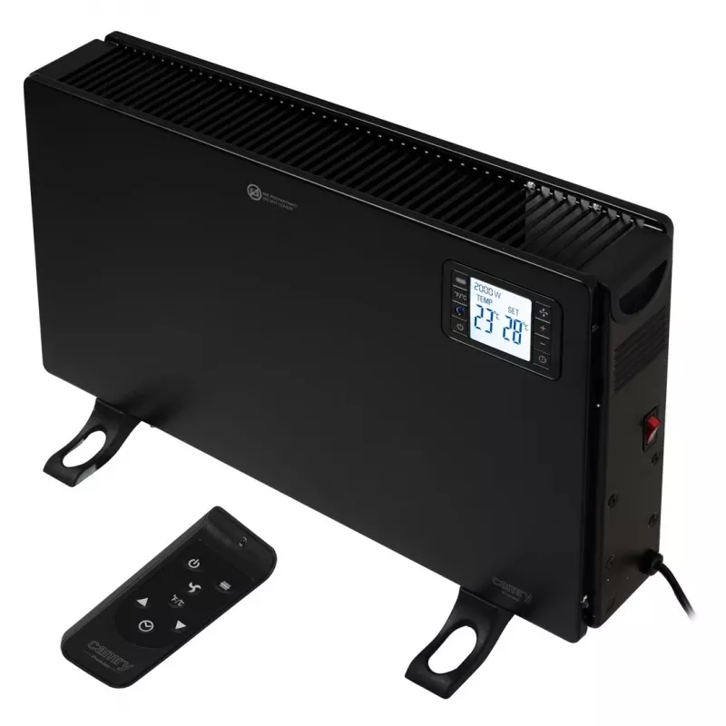 CAMRY CR 7739B Calefactor convector 2000W con pantalla LCD y mando a distancia, blanco