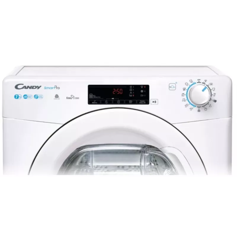 Candy CSOE H7A2TE-S Secadora de condensación con bomba de calor independiente, 7 kg, A++, Wi-Fi, blanca