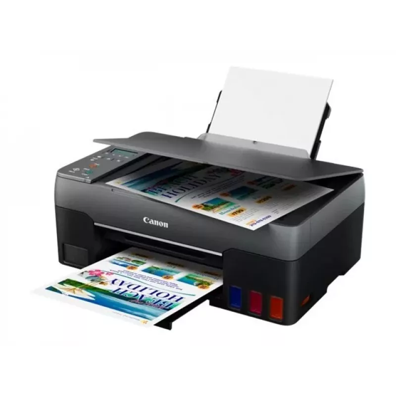 Canon PIXMA G2560 Impresora multifunción de inyección de tinta en color con depósitos de tinta rellenables, imprimir copiar escanear, A4, USB