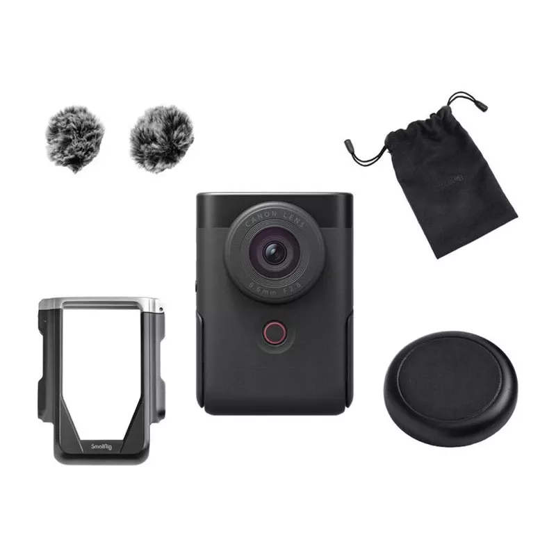 Canon PowerShot V10 Negro Kit Vlogging Cámara 4K UHD CMOS de 1 pulgada con mini trípode de mano