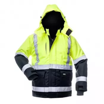 Canvas Chaqueta de alta visibilidad WJ-8946 Amarillo/Azul XL