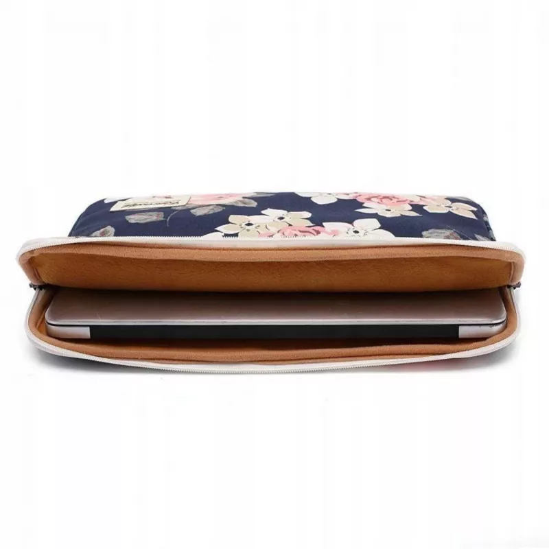 Canvaslife Funda para portátil de 13-14 pulgadas - blanca y rosa