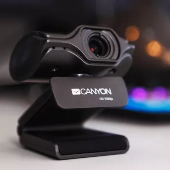Canyon C6 webcam 2K Ultra Full HD 3.2MP con USB 2.0, negra