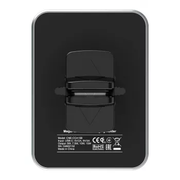 CANYON CH-15 Soporte para coche y cargador inalámbrico MegaFix, 15W, USB-C, negro