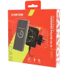 CANYON CH-15 Soporte para coche y cargador inalámbrico MegaFix, 15W, USB-C, negro