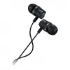 CANYON EP-3 Auricular in-ear con micrófono, cable plano de 1,2 m, gris oscuro