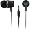 CANYON EP-3 Auricular in-ear con micrófono, cable plano de 1,2 m, gris oscuro