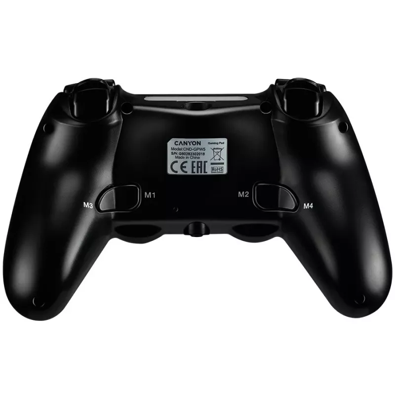 Mando de juego inalámbrico Canyon GP-W5 con touchpad para PS4 negro