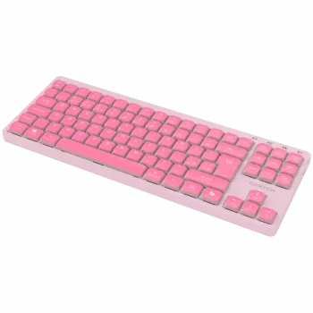 CANYON Teclado OnType 10 Low Profile EN Cableado Rosa