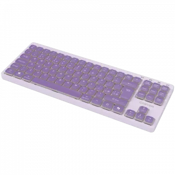 CANYON Teclado OnType 10 Low Profile EN Cableado Violeta