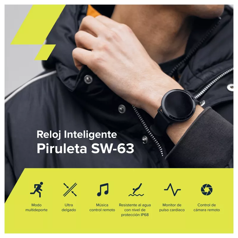CANYON Lollypop SW-63 Smartwatch, pantalla IPS Full Touch de 1,3