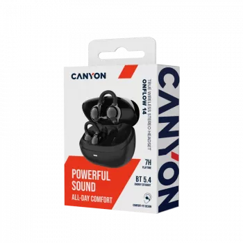 CANYON Auriculares OWS Ear Clips OnFlow 14 Negro