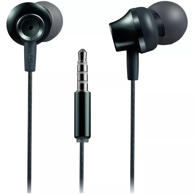 Auriculares estéreo con micrófono Canyon SEP-3, carcasa metálica, gris oscuro