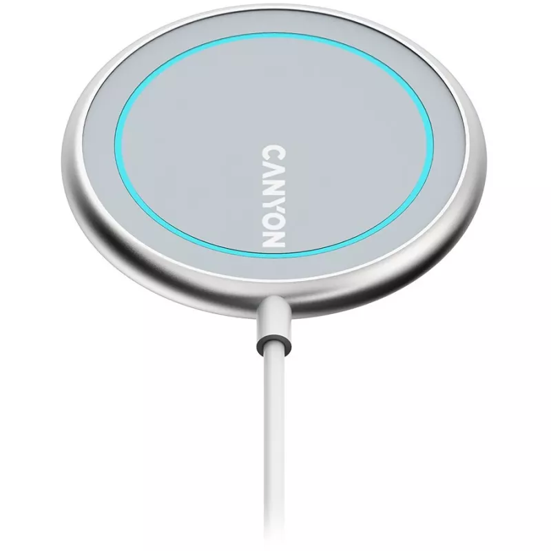 Cargador inalámbrico Canyon WS-100 plateado