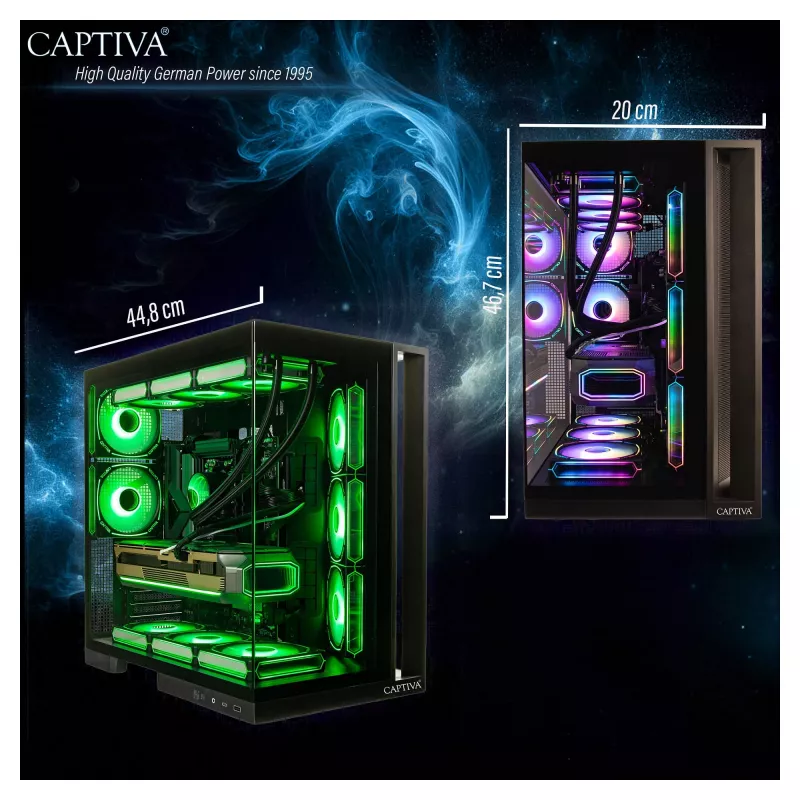 CAPTIVA PC gaming I10-2668 Intel Core Ultra 7 270K Plus, 32GB RAM DDR5, 1TB SSD M.2, NVIDIA GeForce RTX 5070 Ti 16GB, Z890, Windows 11 Home