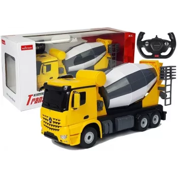 Coche R/C Mercedes-Benz Arocs Rastar 1:14 amarillo