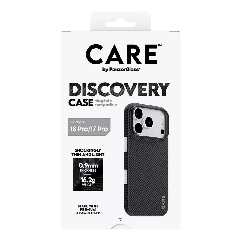 CARE by PanzerGlass Discovery funda con MagSafe para iPhone 17 Pro – Transparente