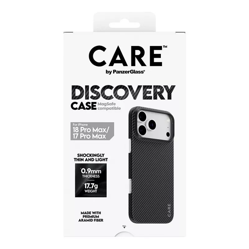 CARE by PanzerGlass Discovery funda con MagSafe para iPhone 17 Pro Max - Transparente