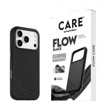CARE by PanzerGlass Flow Case funda negra con MagSafe para iPhone 17 Pro