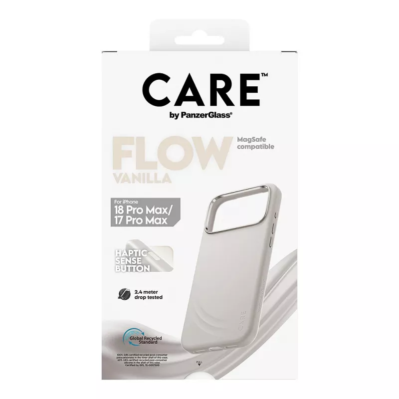 CARE by PanzerGlass Flow Case Vanilla con MagSafe para iPhone 17 Pro Max