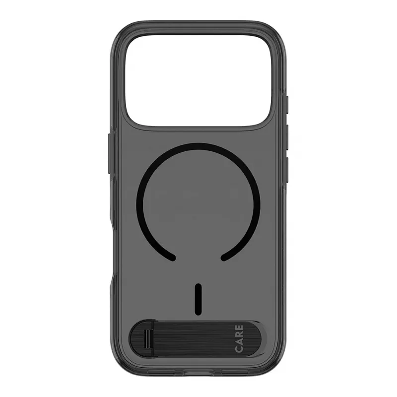 CARE by PanzerGlass funda con soporte Smokey Black MagSafe para iPhone 17 Pro