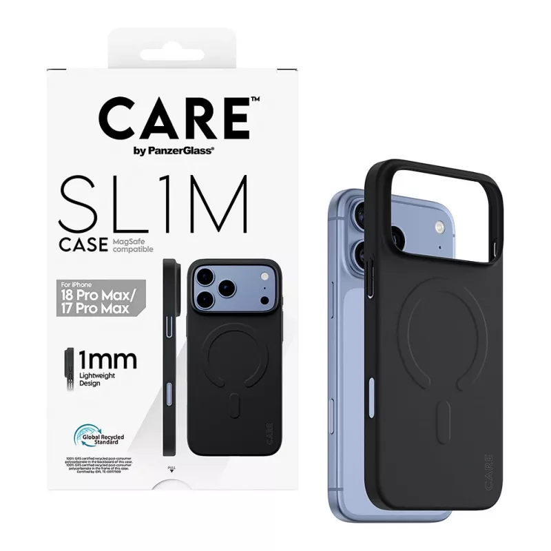 CARE by PanzerGlass SL1M funda negra con MagSafe para iPhone 17 Pro Max
