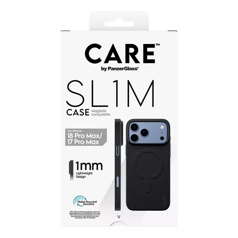 CARE by PanzerGlass SL1M funda negra con MagSafe para iPhone 17 Pro Max