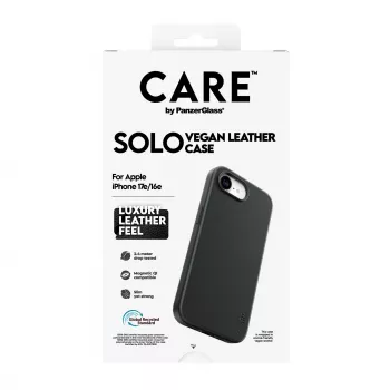 CARE by PanzerGlass Solo Case Negro para Apple iPhone 16e / 17e (CR30028)