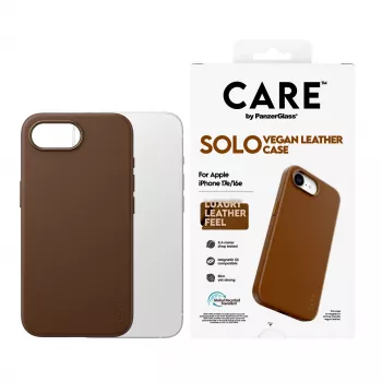 CARE by PanzerGlass funda Solo marrón para iPhone 16e / 17e (CR46076)