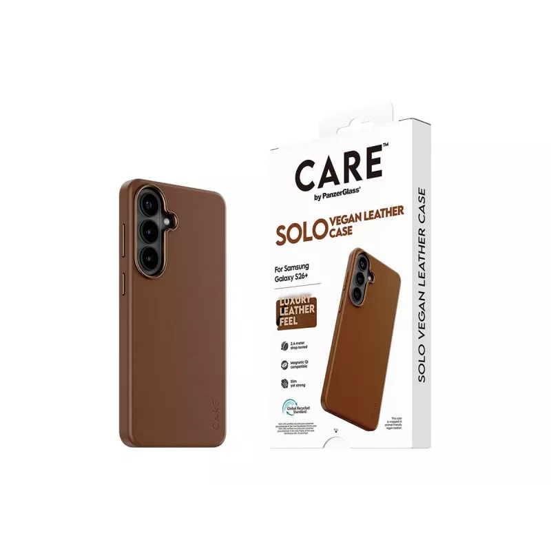 CARE by PanzerGlass Solo Case para Samsung Galaxy S26 Plus - Marrón