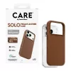 CARE by PanzerGlass Solo funda de piel vegana marrón con MagSafe para iPhone 17 Pro