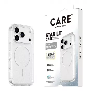 CARE by PanzerGlass Star Lit Case con MagSafe para iPhone 17 Pro - transparente