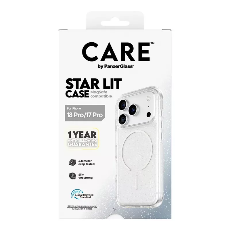CARE by PanzerGlass Star Lit Case con MagSafe para iPhone 17 Pro - transparente