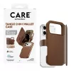 CARE by PanzerGlass Tango funda cartera 2 en 1 marrón con MagSafe para iPhone 17 Pro Max