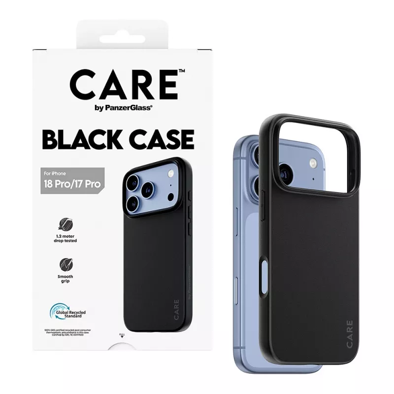 CARE by PanzerGlass funda TPU negra iPhone 17 Pro