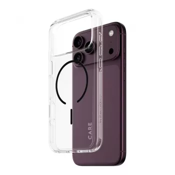 CARE by PanzerGlass Urban Explorer funda transparente con MagSafe negro para iPhone 17 Pro Max